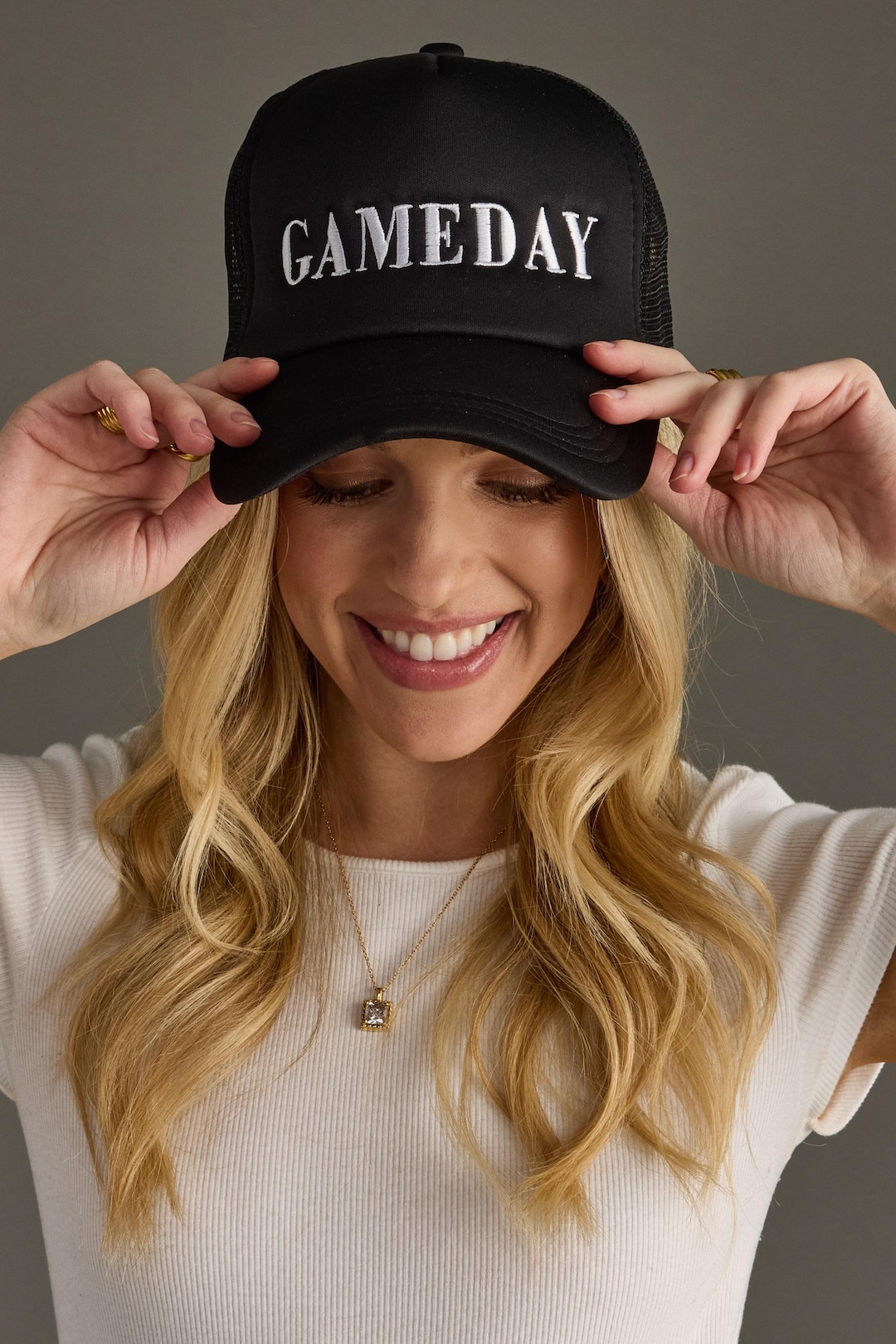 Game Day Trucker Hat: White main image 0