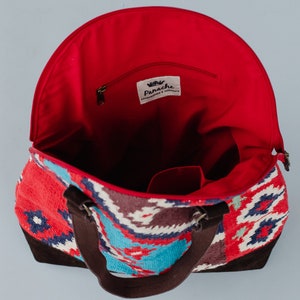 Red & Multicolored Aztec Bag Aztec Inspired Bag Spring Bag Summer Bag Women's Aztec Bag Women's Handbag Women's Purse image 6