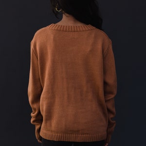 Brown Whiskey Weather Sweater Fall Sweater Whiskey Weather Women's Sweater Fall Sweater Neutral Sweater Winter Sweater image 6