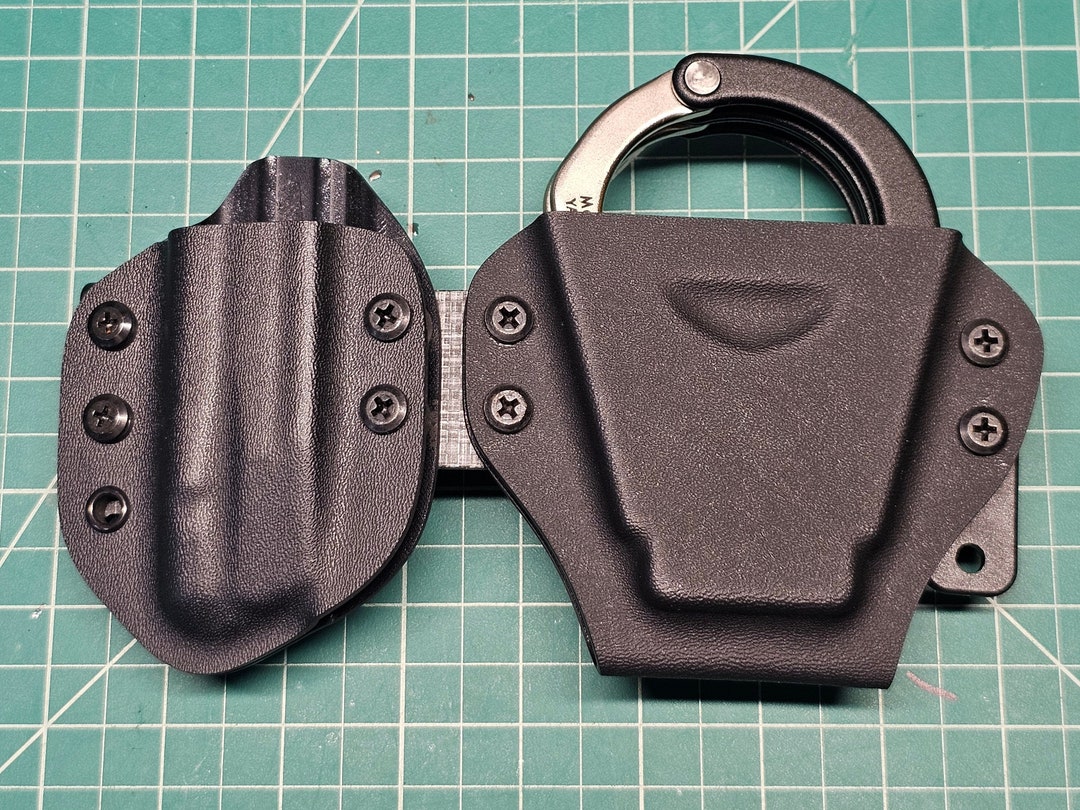 USA-Made Premium Kydex Handcuff Carrier With Adjustable Retention - Compatible With Smith & Wesson, Peerless, And ASP