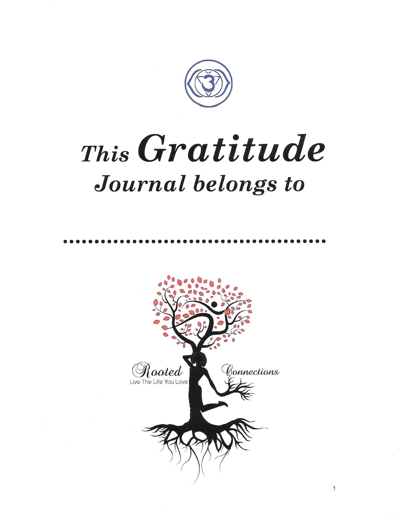 Gratefully Rooted, Daily Gratitude Journal, journal, writing, gratiude, release, image 3