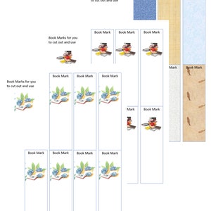 Printable book marks for you to print and cut out.  Keep track of your place in the book with your favorites.