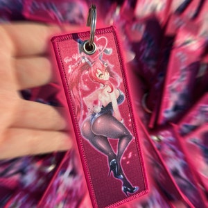 Anime Jet Tag / Jet Tag / Jet tag Keychain / Anime Key Ring / Embroidered keychain/ Anime Accessories