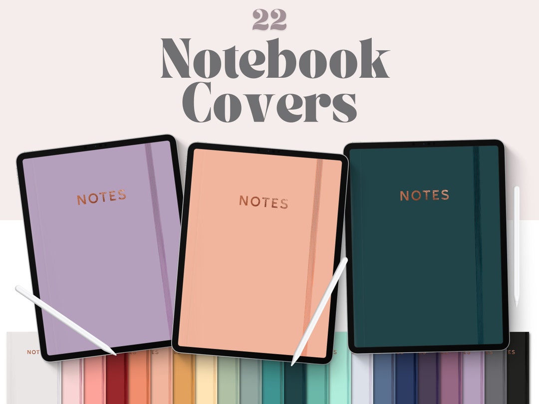 22 Digital Notebook Covers, Goodnotes Cover, Notability Cover, Journal