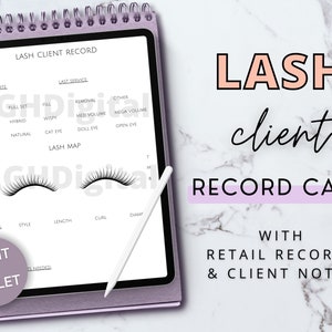 Profil du client Lash, Formulaires commerciaux Lash, Cartographie des cils, Extensions de cils, Fiche client, Formulaire des cils, Formulaire d'esthéticienne, Carte des cils