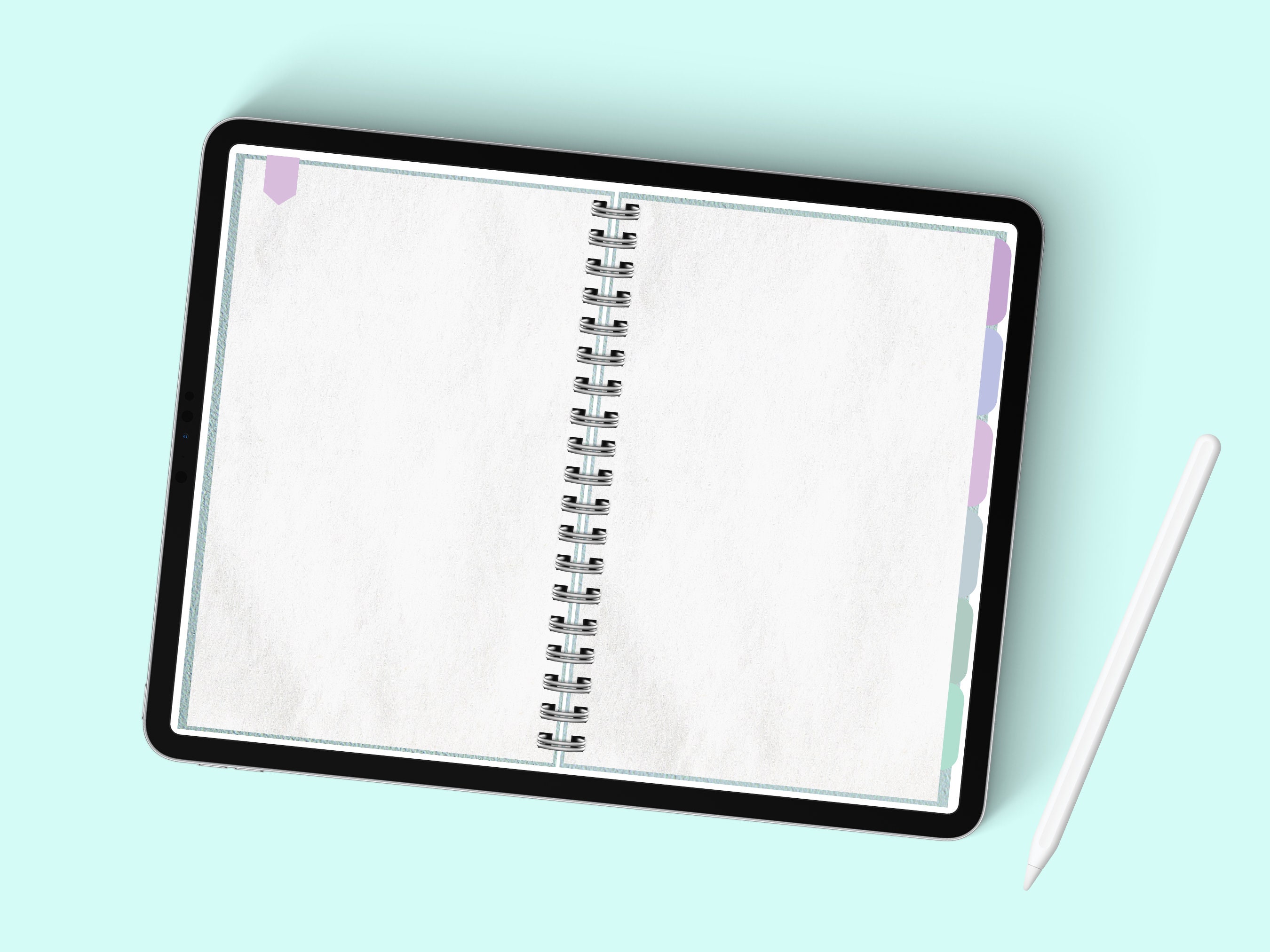 Realistic Digital Planner Coils Spirals Metallic Gold Etsy