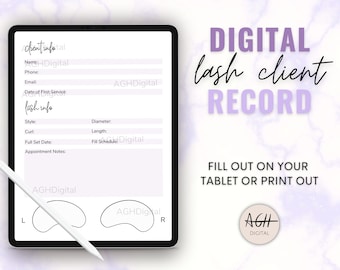 Wimpern Kundenprofil, Wimpern Business Forms, Wimpern Mapping, Wimpernverlängerungen, Kundenkartei, Wimpernformen, Kosmetikerin Forms, Lash Map