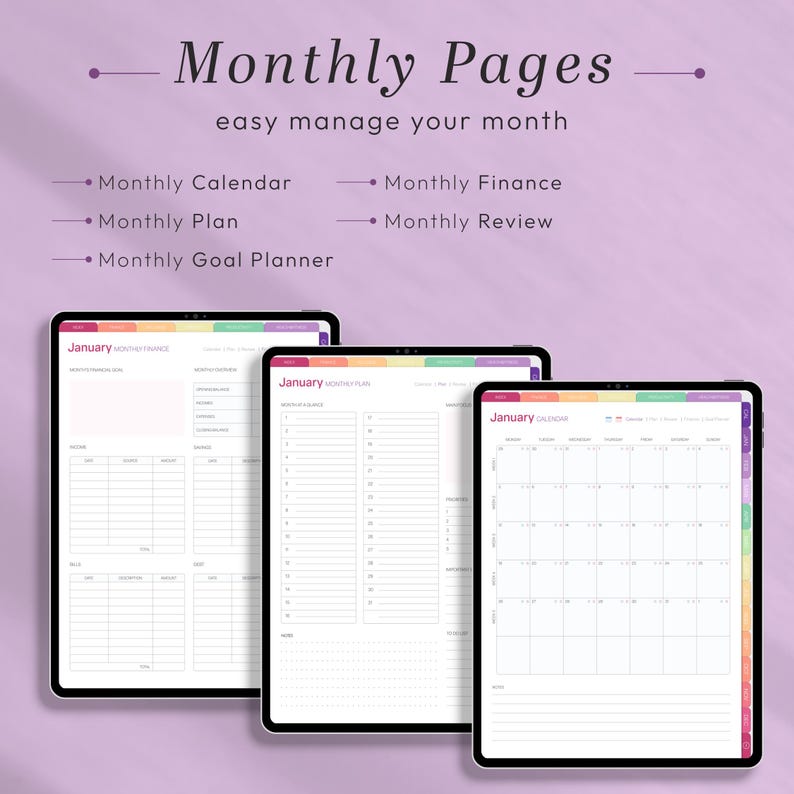 2026 Portrait Digital Planner, Goodnotes, 2026 Daily Planner ...