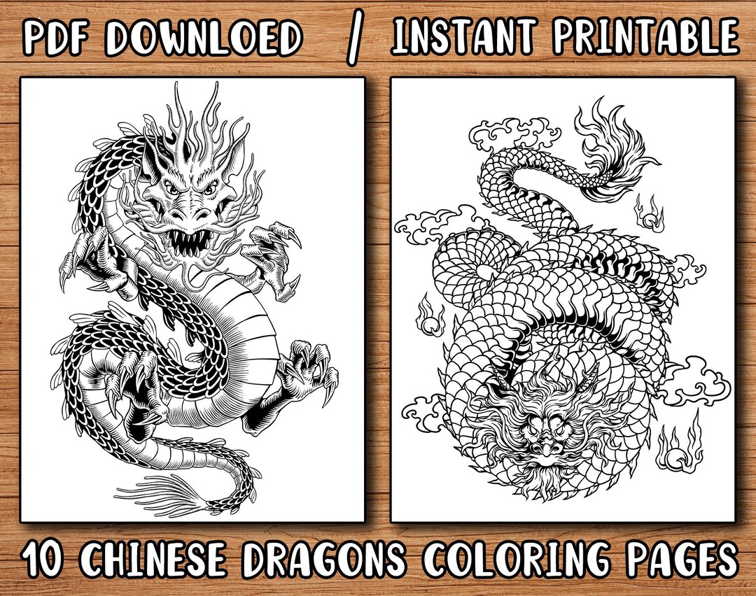 10 Chinese Dragon Coloring Pages,ultimate DRAGONS Coloring Page,dragon