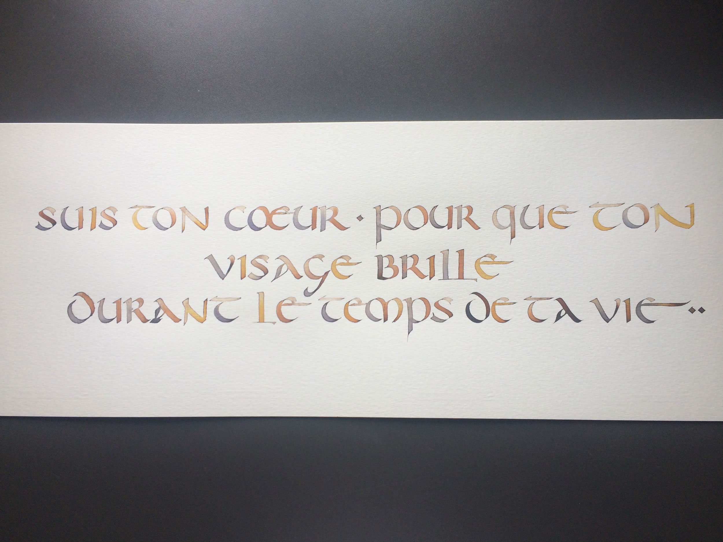 Citation Calligraphiée