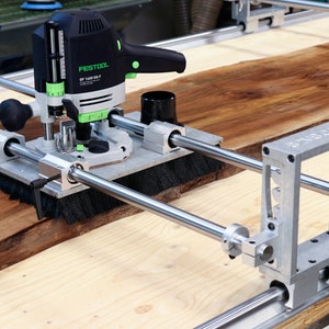 Slab Flattening Router Jig with Adjustable Height Standard Free Shipping image 1