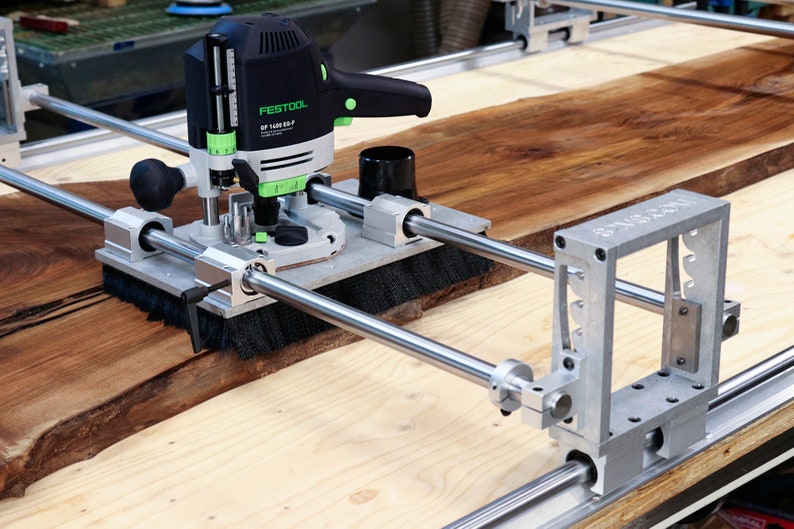 Slab Flattening Router Jig with Adjustable Height Standard Free Shipping image 1