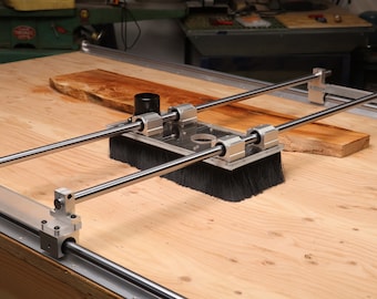 Acrylic Slab Flattening Router Sled with or without Rails