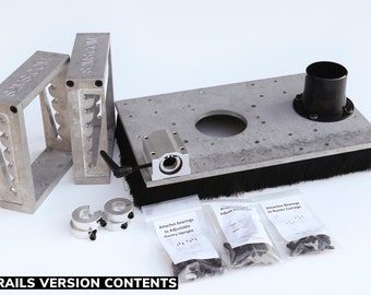 Slab Flattening Router Jig with Adjustable Height - No Rails International Version