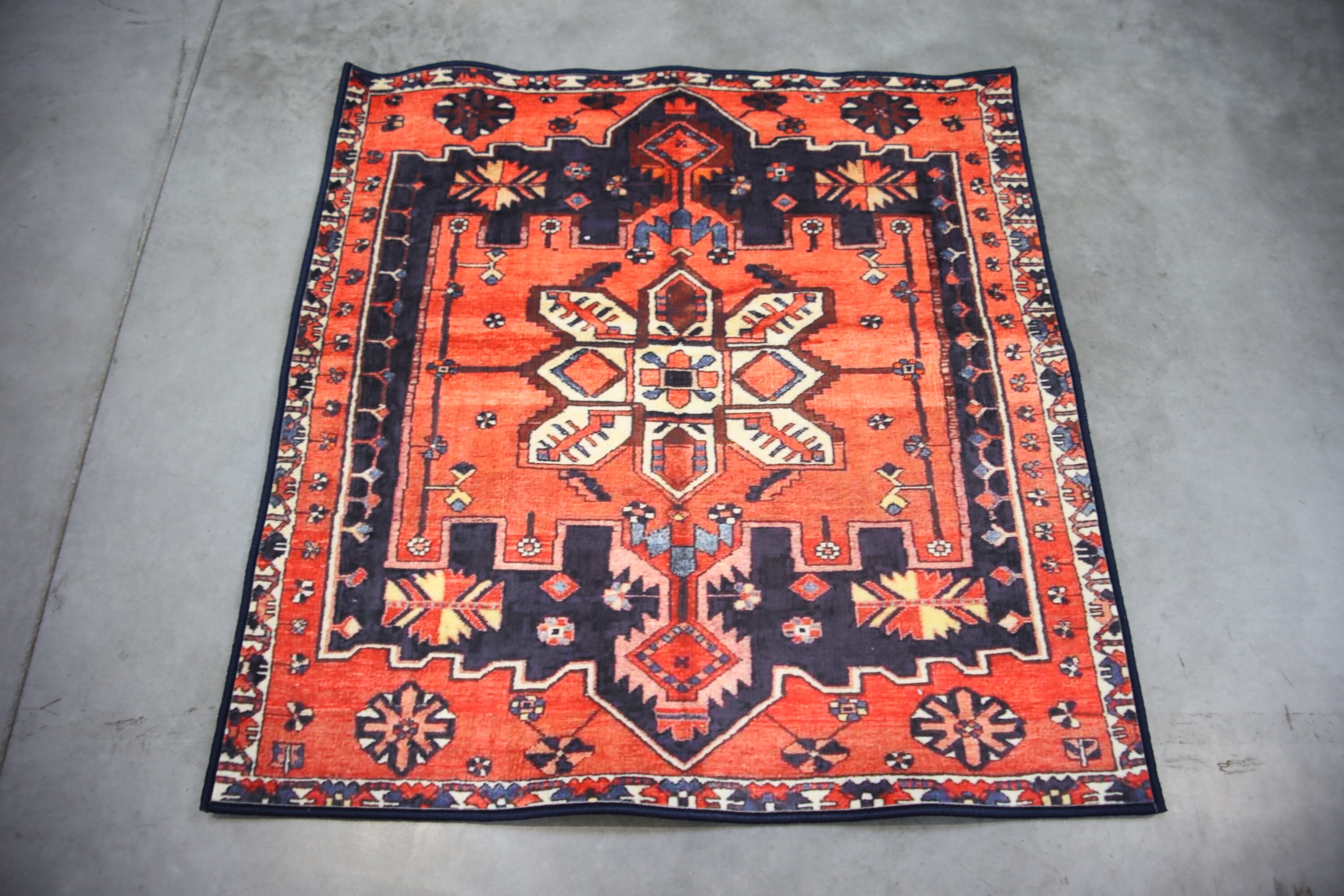 Home & Living Floor & Rugs 4 Feet Square Persian Turkish Modern ...