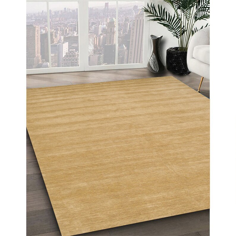 Solid Striped Moroccan Contemporary Modern Persian Beige Off White Wool Polyester Handcrafted Oriental Area Rugs