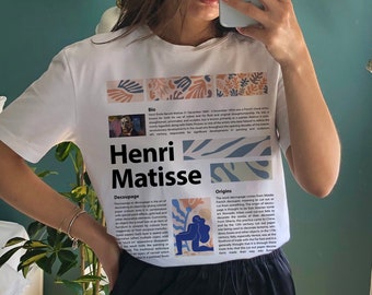 Henri Matisse Art T-Shirt, Abstract Painting Print