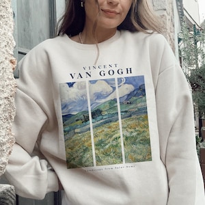 Vicent Van Gogh Sweatshirt, Art Sweatshirt, Art Crewneck, Aesthetic Art Shirt, Art Gift, Art Teacher Gift, Van Gogh Lovers