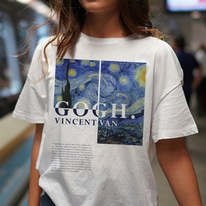 Vincent van Gogh T-Shirt, Art Shirt, Gogh Crewneck, Aesthetic Art Tee, Artsy Clothes, Fine Art Clothes