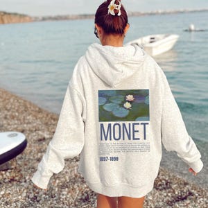 Monet Nympheas Sweatshirt,Claude Monet Art Sweatshirt,Monet Hoodie,Artsy Sweatshirt,Art Lovers Gift,Famous Classical Art