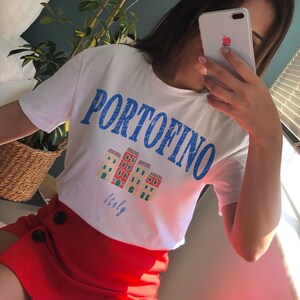 Portofino Italy T-Shirt, Italy Clothes, Italy Vacation, Vintage T-Shirt, Unisex Italy
