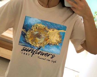 Van Gogh Sunflowers Art Shirt - Famous Painting Tee