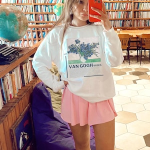 Van Gogh Irises Sweatshirt: Artsy Crewneck for Artists