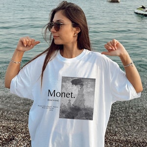 Monet Woman with a Parasol Tshirt,Claude Monet Shirt ,Aesthetic Art Tee, Fine Art Shirt,Graphic Tee,Art Teacher Gift,Art Lovers Gift