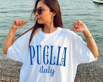 Puglia Italy T-Shirt: Bari Italian Coast Souvenir Tee