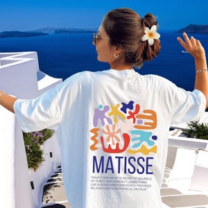Henri Matisse Shirt,Matisse Crewneck,Art Shirt,Famous Art Tee,Matisse Abstract Tshirt,Artsy Crewneck,Art Lovers Gift,Back Print Art Shirt