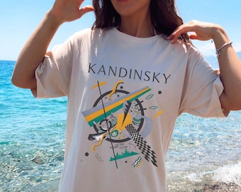 Kandinsky Abstract Art T-Shirt: Geometric Design, Art Lover Gift