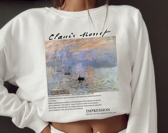 Monet Impression Sunrise Sweatshirt: Fine Art Crewneck