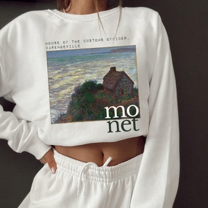 Claude Monet &#39;Haus des Zolloffiziers&#39; Kunst-Sweatshirt