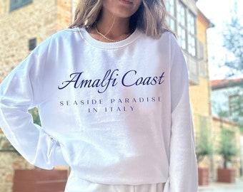 Amalfi Coast Italy Sweatshirt: Vintage Travel Sweater