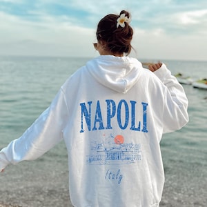 Napoli Italy Hoodie ,Napoli Vintage Sweatshirt,Aesthetic Italy Vacation ,Italy Crewneck, Mediterranean Travel,Napoli Sweatshirt