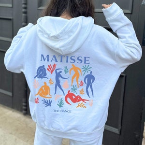 Henri Matisse Hoodie, Papiers Decoupes, Matisse Aesthetic Sweatshirt, Art Sweatshirt, Art Clothing, Hoodie Back Printed