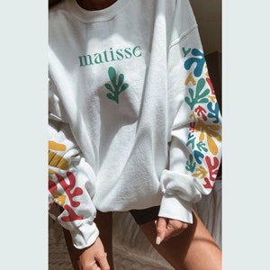 Henri Matisse Sweatshirt, Ästhetische Kunst Shirt, Die Garbe, minimalistische Kunst, Ärmel Gedrucktes Sweatshirt