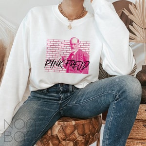 Pink Freud Sweatshirt: Funny Sigmund Freud Psychology Unisex Shirt image 2