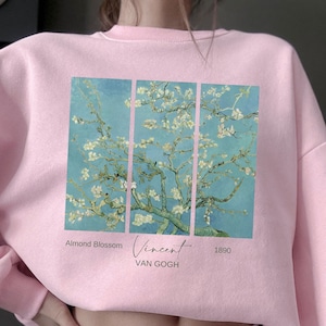 Van Gogh Almon Blossom Sweatshirt,Art Sweatshirt,Aesthetic Art Shirt,Artsy Sweater, Art Lover Gift,Vincent Van Gogh,Graphic Sweatshirt