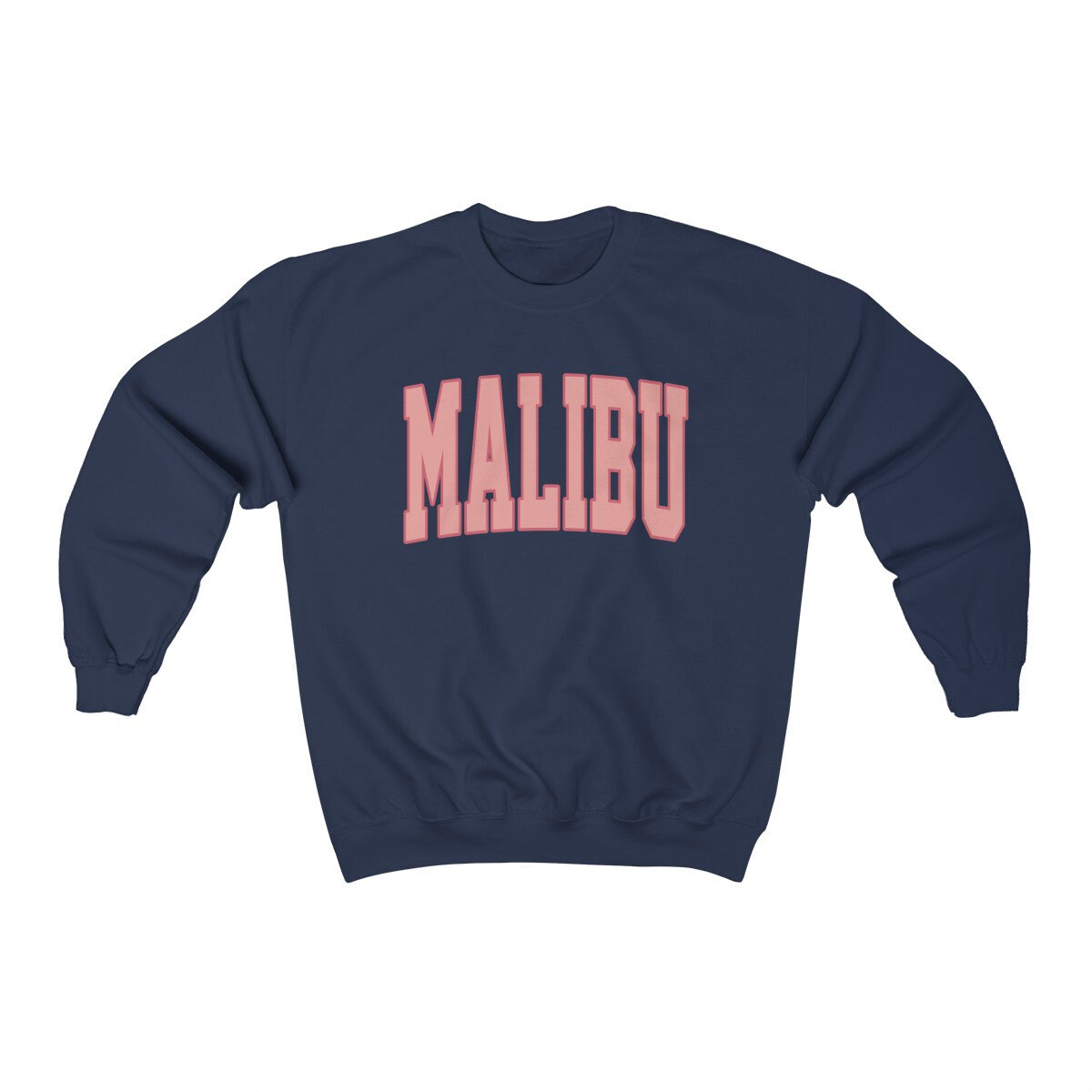 Malibu Trendy Crewneck Preppy Sweatshirt, California