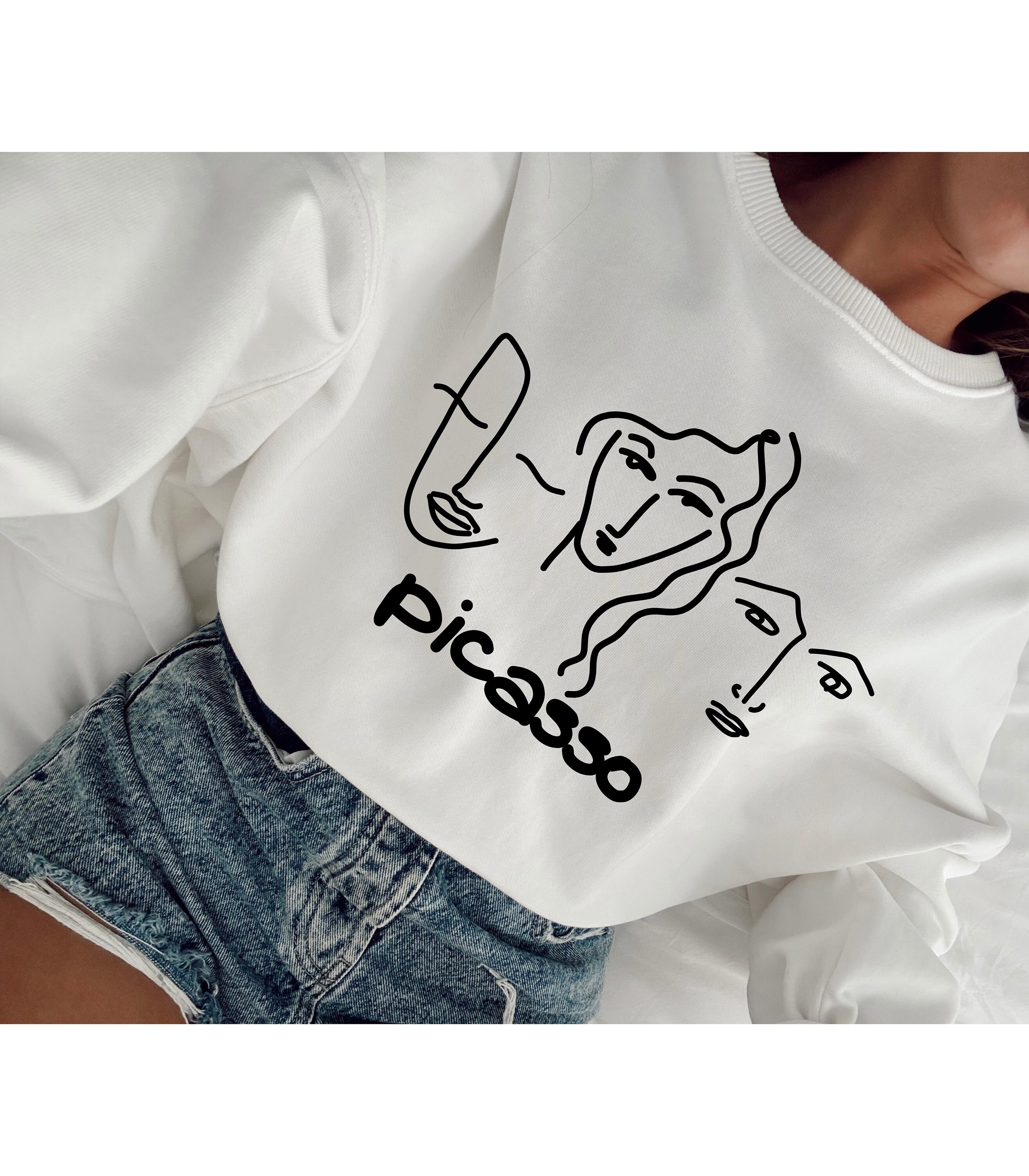 Pablo Picasso Line Art Sweatshirt art Crewneck picasso Aesthetic Art Sweatshirt fine Art Clothing picasso Artwork Etsy