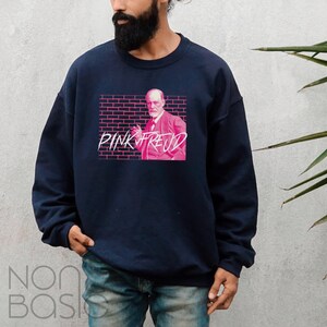 Pink Freud Sweatshirt: Funny Sigmund Freud Psychology Unisex Shirt image 4
