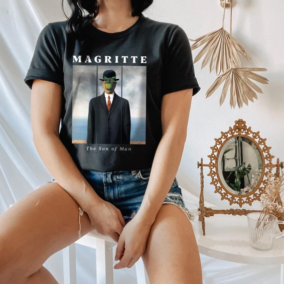 René Magritte 'son of Man' T-shirt: Fine Art Surrealism - Etsy