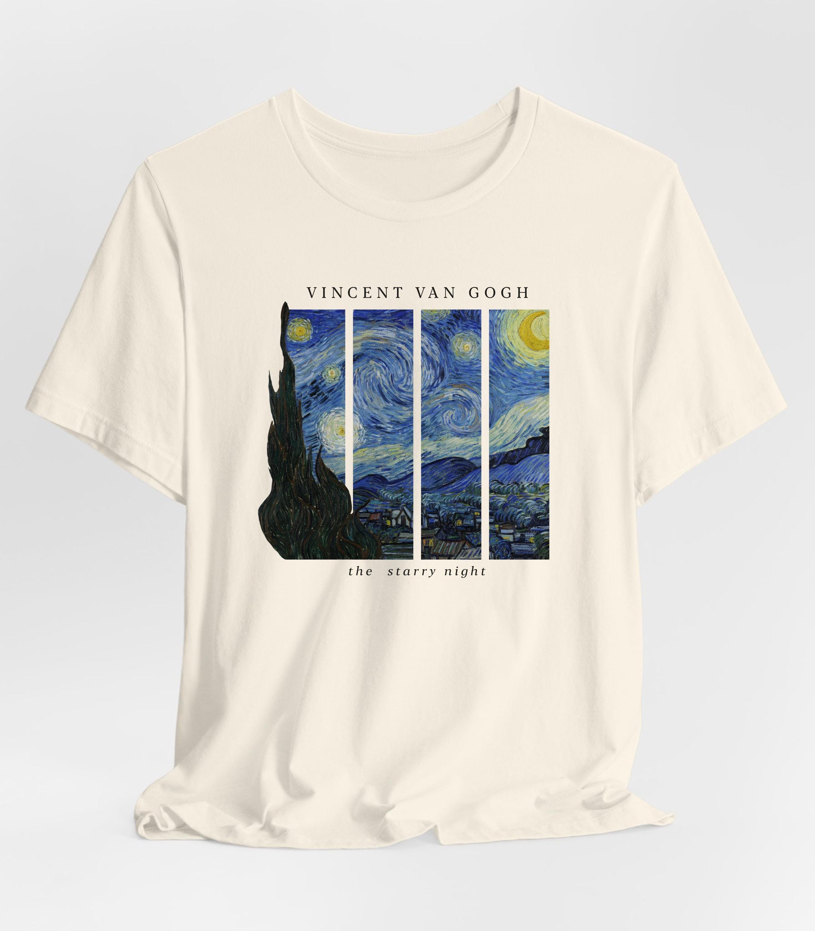 Van Gogh Starry Night Shirt - Vintage Art Graphic Tee - Etsy