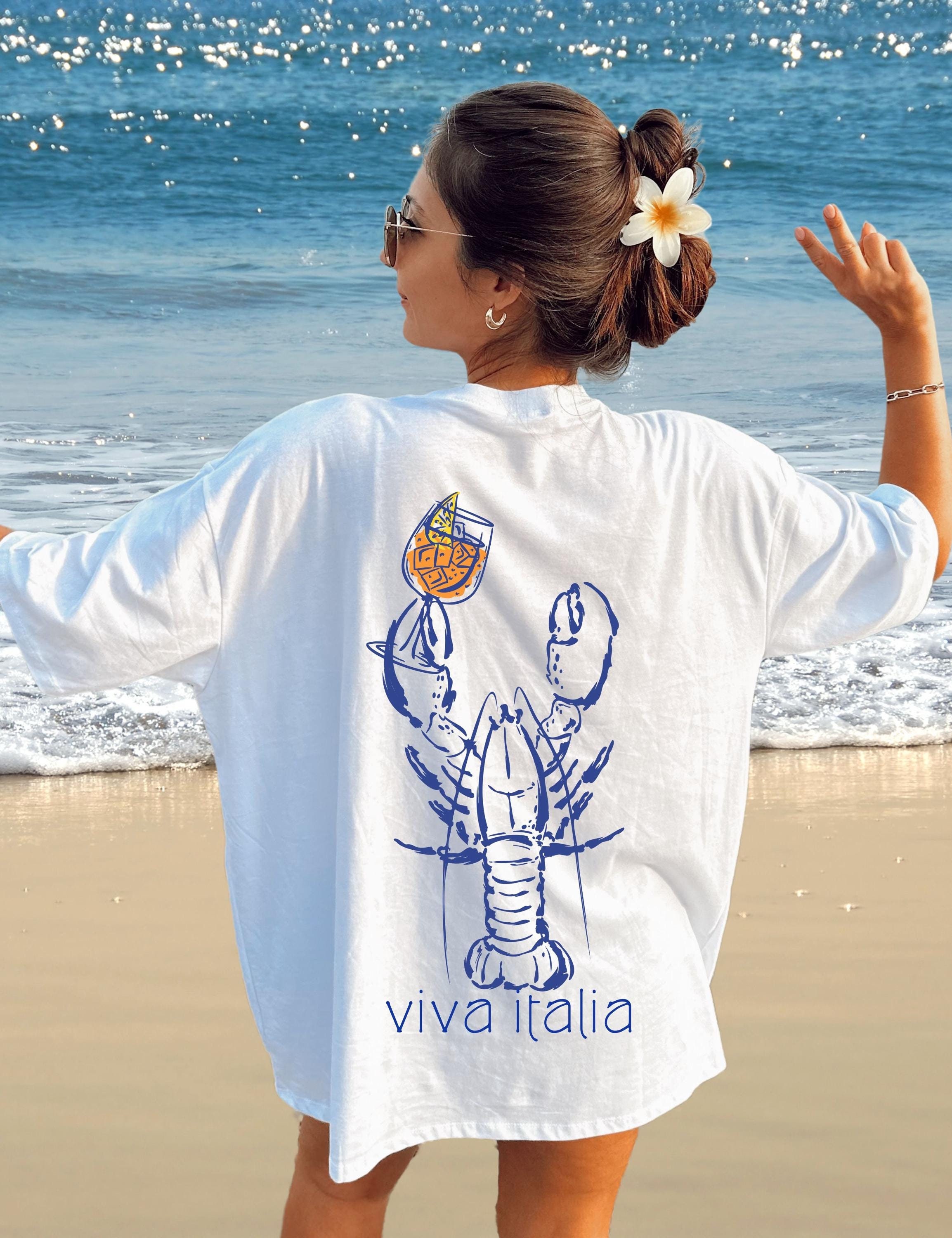 Viva Italia Aperol T-shirt: Italian Food Print - Crab - Etsy