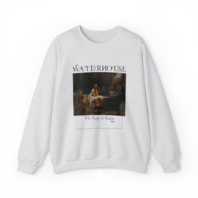 Lady of Shalott Sweatshirt: John William Waterhouse Romanticism Art image 6