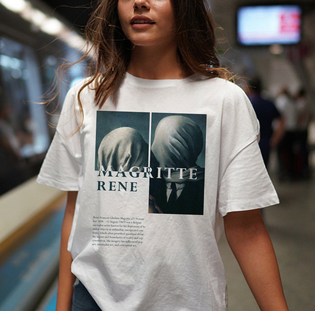 René Magritte 'The Lovers' T-Shirt: Surrealist Art Tee - Etsy 日本