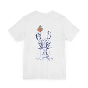 Viva Italia Aperol T-Shirt: Italian Food Print - Crab image 3