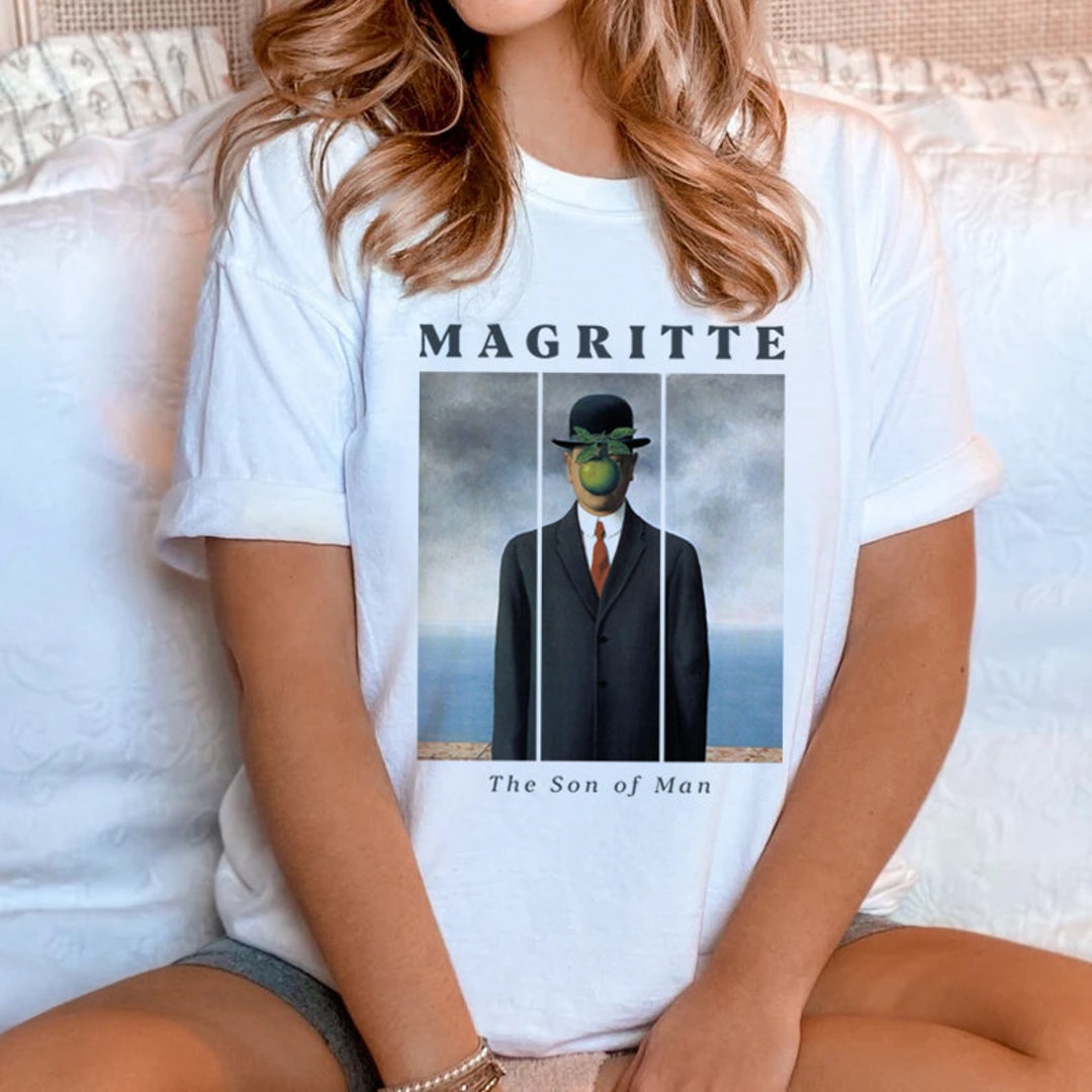 René Magritte 'son of Man' T-shirt: Fine Art Surrealism - Etsy
