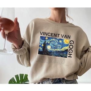 Van Gogh Starry Night Sweatshirt, Van Gogh Famous Quotes,Aesthetic Art Clothing, Fine Art Sweatshirt,Starry Night Sweater,Art Hoe Clothing